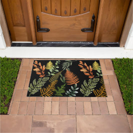 Färg Mörk Fern Botanical Foliage Blommigt Skriv ut