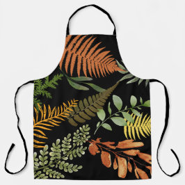 Färg Mörk Fern Botanical Foliage Blommigt Skriv ut