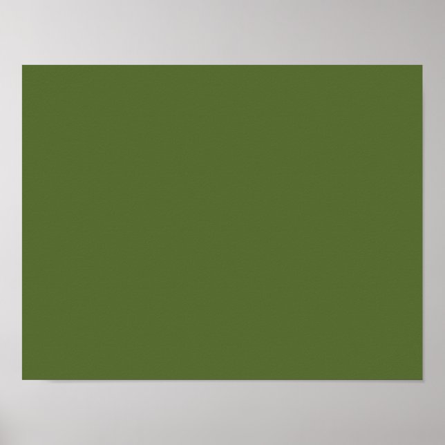 färg mörk oliv grönt poster (Framsidan)