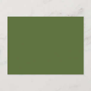 färg mörk oliv grönt vykort