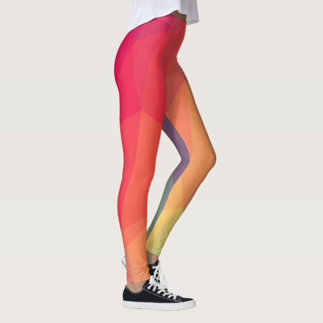 Färg mosaic leggings (Höger)