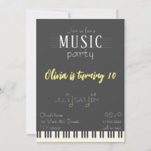 Färg Music Party Birthday