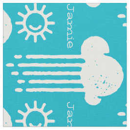 Färg My Sunshine Rain Cloud Personlig Tyg