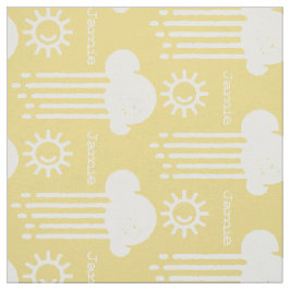 Färg My Sunshine Rain Cloud Personlig Tyg