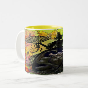 Färg n Mörker tvåtonsidig kaffe Mugg