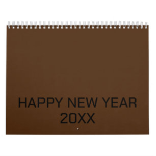 Färg New personalize Text Logotyp Calendar Kalender