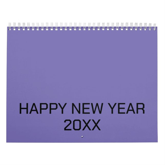 Färg New personalize Text Logotyp Calendar Kalender (Omslag)