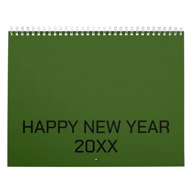Färg New personalize Text Logotyp Calendar Kalender (Omslag)