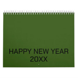 Färg New personalize Text Logotyp Calendar Kalender