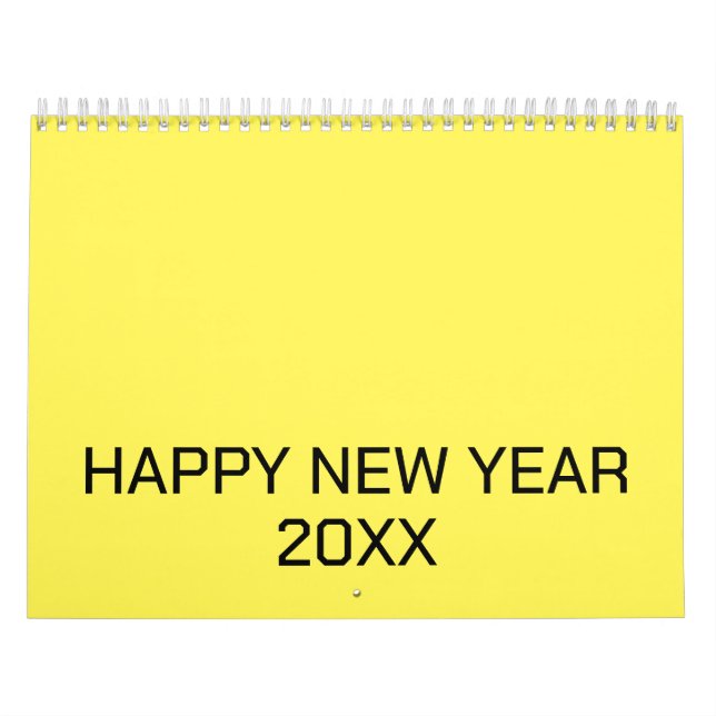 Färg New personalize Text Logotyp Calendar Kalender (Omslag)