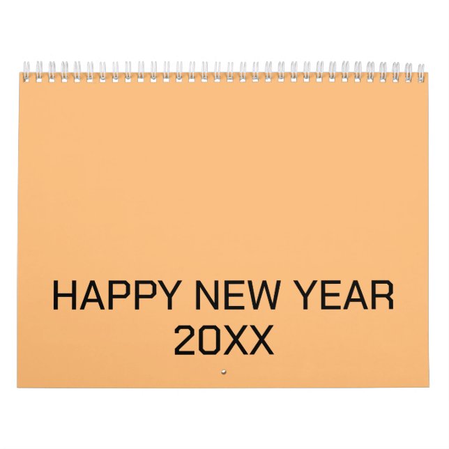 Färg New personalize Text Logotyp Calendar Kalender (Omslag)