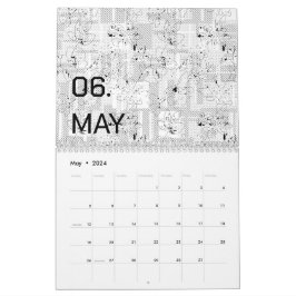 Färg New personalize Text Logotyp Calendar Kalender