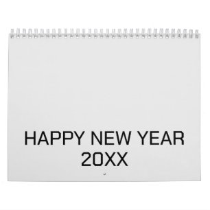 Färg Ny personlig Text Logotyp Kalender