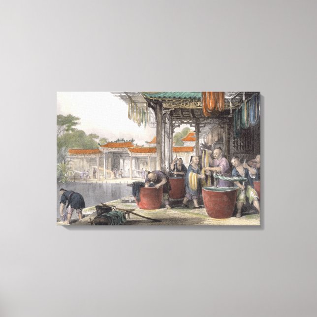 Färg och China Silke, från " i en serie o Canvastryck (Framsida)