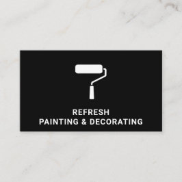 Färg och dekorator Färgfyllare Modern Black Visitkort
