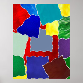 Färg och färgrutor poster