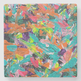 Färg och uttryck i akrylfärg stenunderlägg