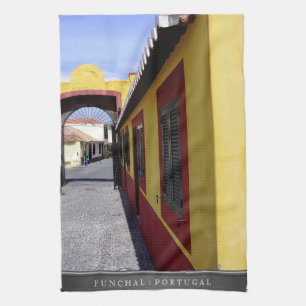 Färg of Funchal (Portugal) Kitchen Teatowel Kökshandduk