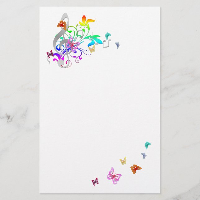 Färg of Music Brevpapper (Framsida)