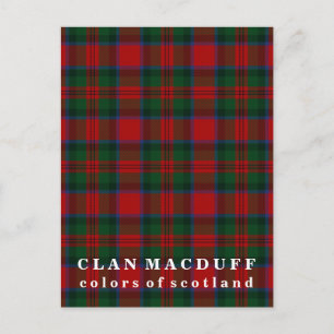 Färg of Scotland Klan MacDuff Tartan Vykort