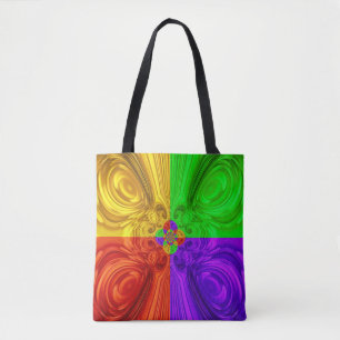 Färg Öga Tote Bag Tygkasse