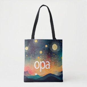 Färg OPA-Logotyp tote Tygkasse