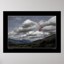 Färg ovanför tecknet poster