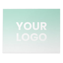 Färg-övertoning för Logotyp och redigerbar bakgrun Anteckningsblock