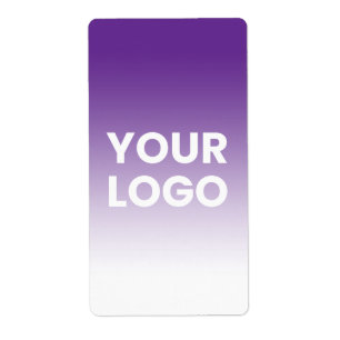 Färg-övertoning för Logotyp och redigerbar bakgrun Fraktsedel