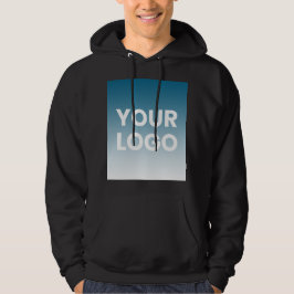 Färg-övertoning för Logotyp och redigerbar bakgrun Hoodie