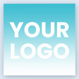 Färg-övertoning för Logotyp och redigerbar bakgrun Klistermärken