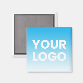 Färg-övertoning för Logotyp och redigerbar bakgrun Magnet