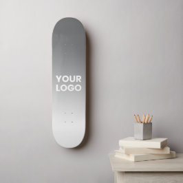 Färg-övertoning för Logotyp och redigerbar bakgrun Mini Skateboard Bräda 18,5 Cm