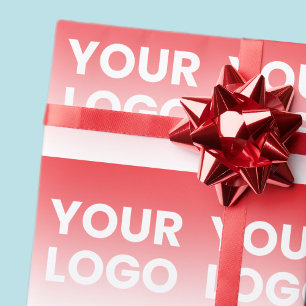 Färg-övertoning för Logotyp och redigerbar bakgrun Presentpapper