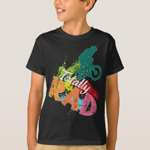 Färg på 80s retro-färgat cirkelfärg, totalt t shirt