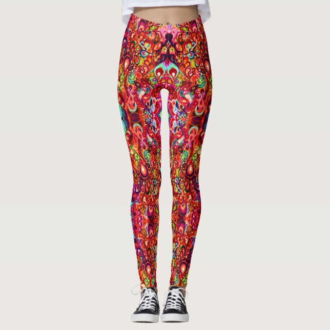 Färg på Fodral-Mate iPhon med slutfärgad abstrakt Leggings (Framsida)