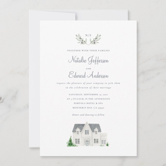 Färg på gren och land manor (Framsida)