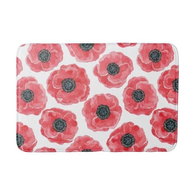 Färg på opior badrumsmatta (Framsidan)