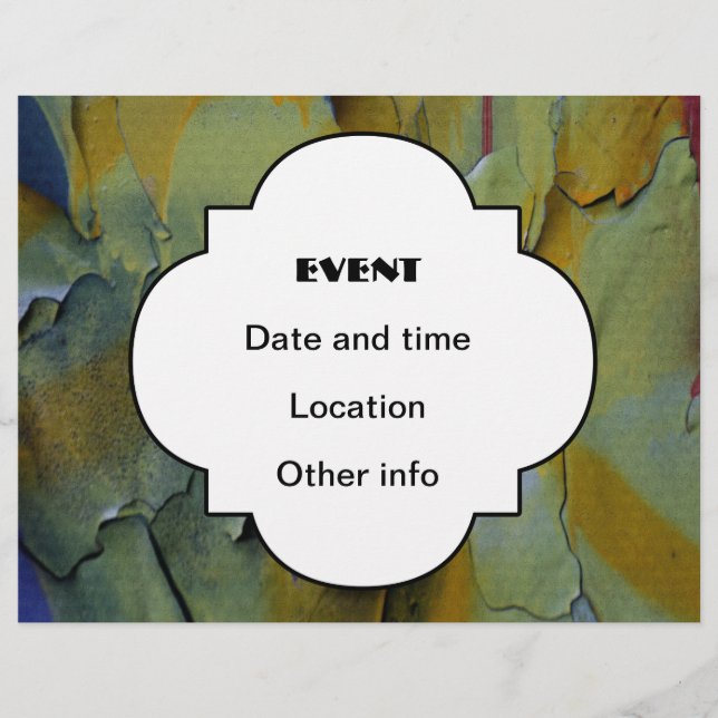 Färg på skalning reklamblad (Framsidan)