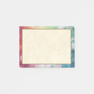 Färg på tjockt texturerad Abstrakt Post-it Block