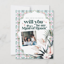 Färg Palette, blir du min Bridesmaid Frieri Meddelande