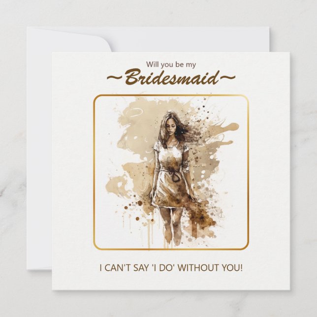 Färg Palette Bridesmaid Frieri. (Framsida)