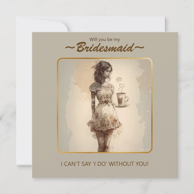 Färg Palette Bridesmaid Frieri. (Framsida)