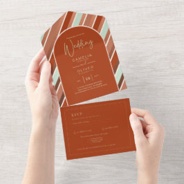 Färg Palette Cinnamon Sage Terracotta Bröllop