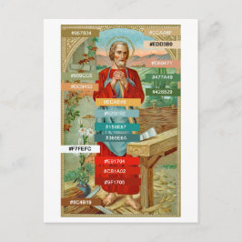 Färg Palette for St. Joseph the Worker (BK 31) Vykort