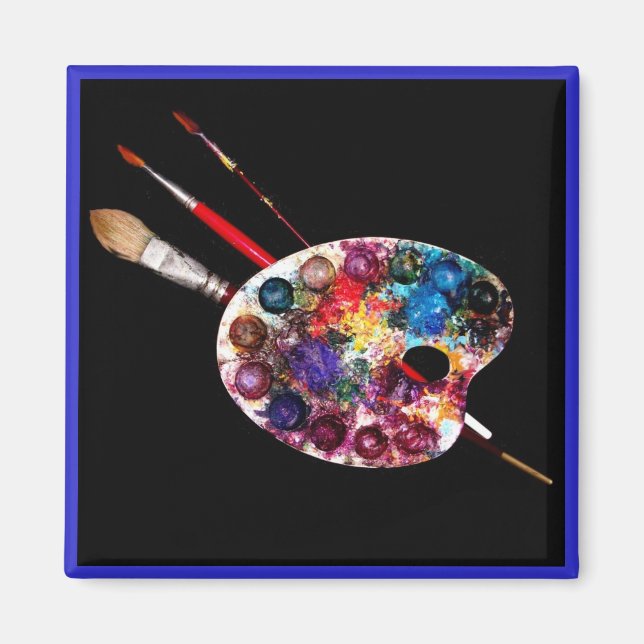 FÄRG PALETTE,Painter Artist Magnet (Framsidan)