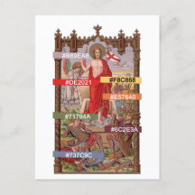 Färg Palette-Risen Kristus & Soldiers vid Grav