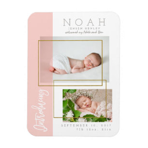 FÄRG PANELS BIRTH ANNOUNCEMENT MAGNET