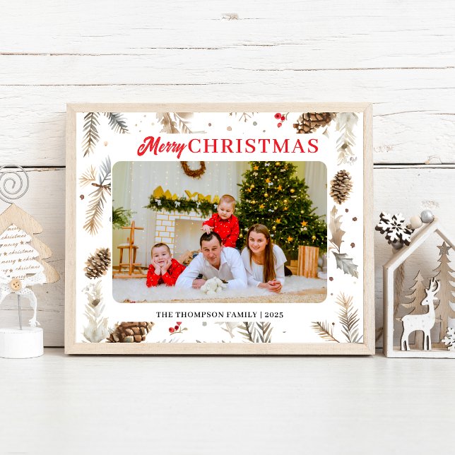 Färg Pastel Winter Photo Helgdag Card för vatten Poster (Skapare uppladdad)