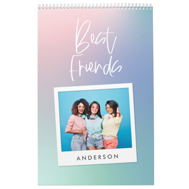 Färg pastellfärgad regnbågsfoto bästa bildkalender kalender (Omslag)